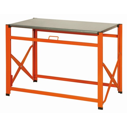 Bancos de trabajo plegables con encimera galvanizada | 1495FWBTS